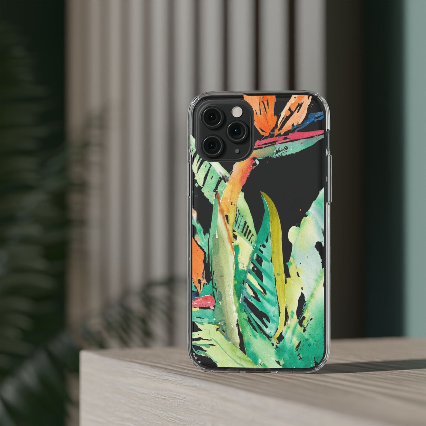 Another Day in Paradise Watercolor Clear Phone Case - Brooke Zitting, LLC