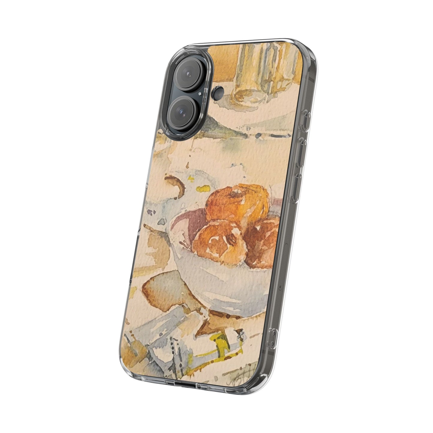 Watercolor Artist's Table Clear Phone Case - Brooke Zitting, LLC