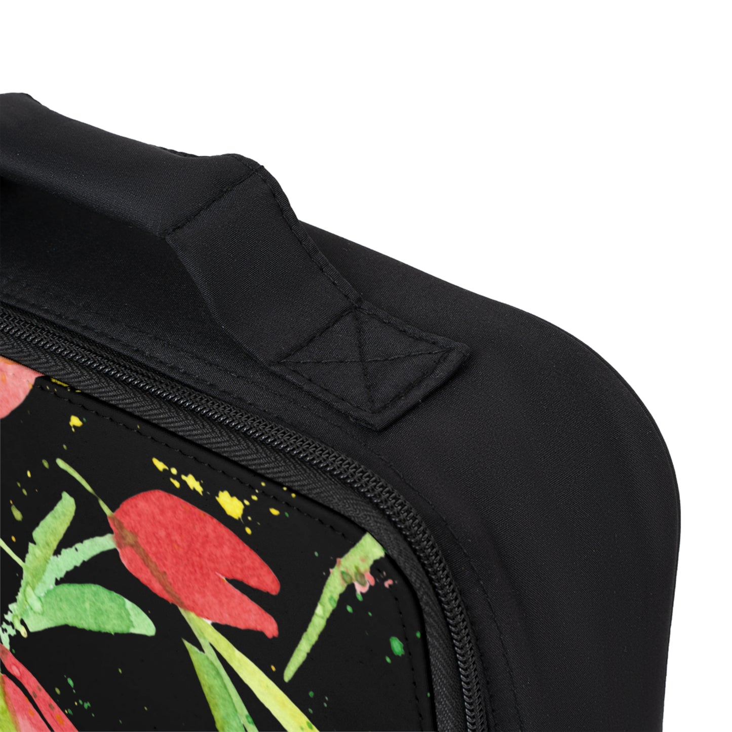 Tulip Dance Watercolor Design Lunch Bag – Eco-Friendly Tote for School, Work, Picnics & Beach - Brooke Zitting, LLC