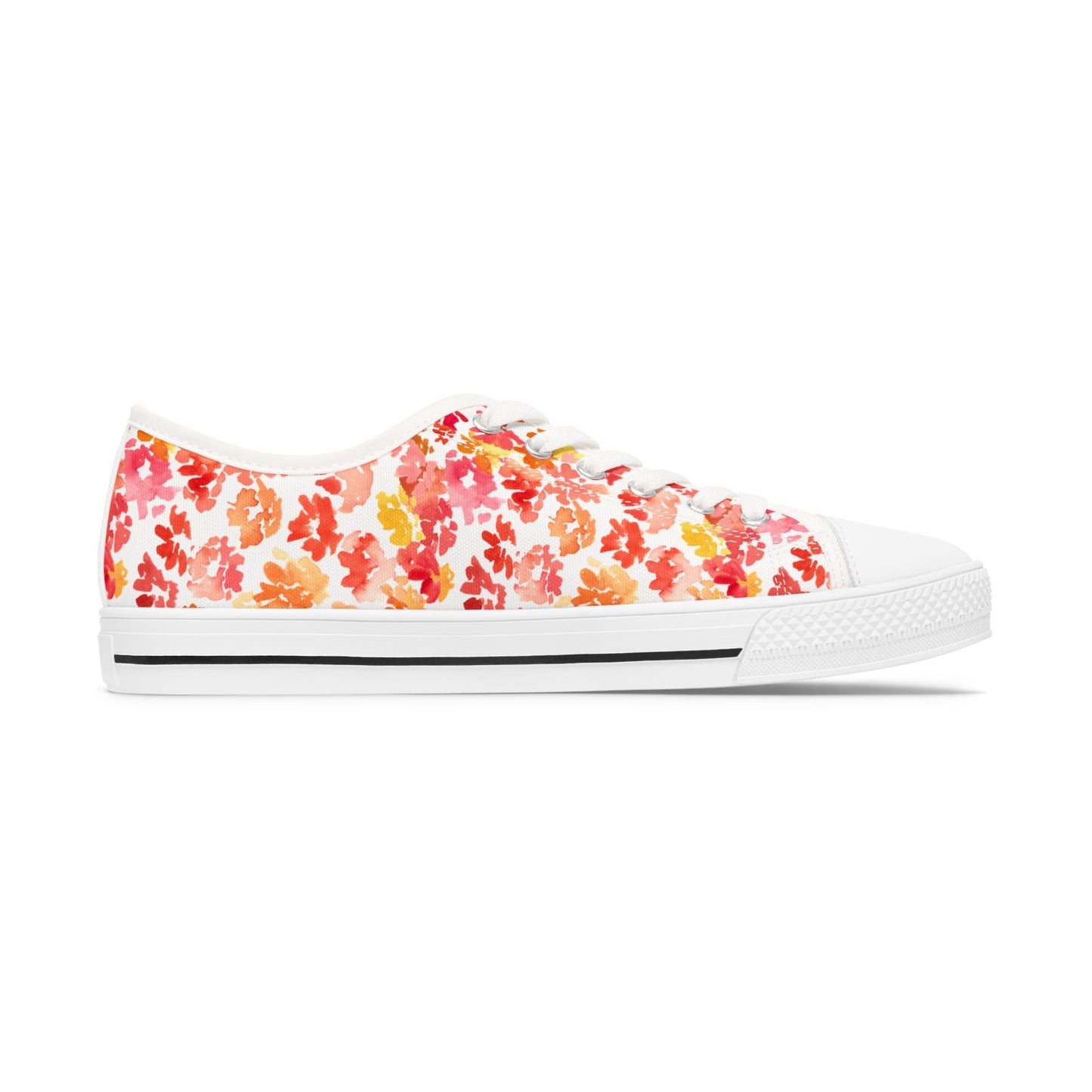 Watercolor Original Posy Low Top Sneakers – Unique Casual Shoes for All | Style & Gift Idea - Brooke Zitting, LLC