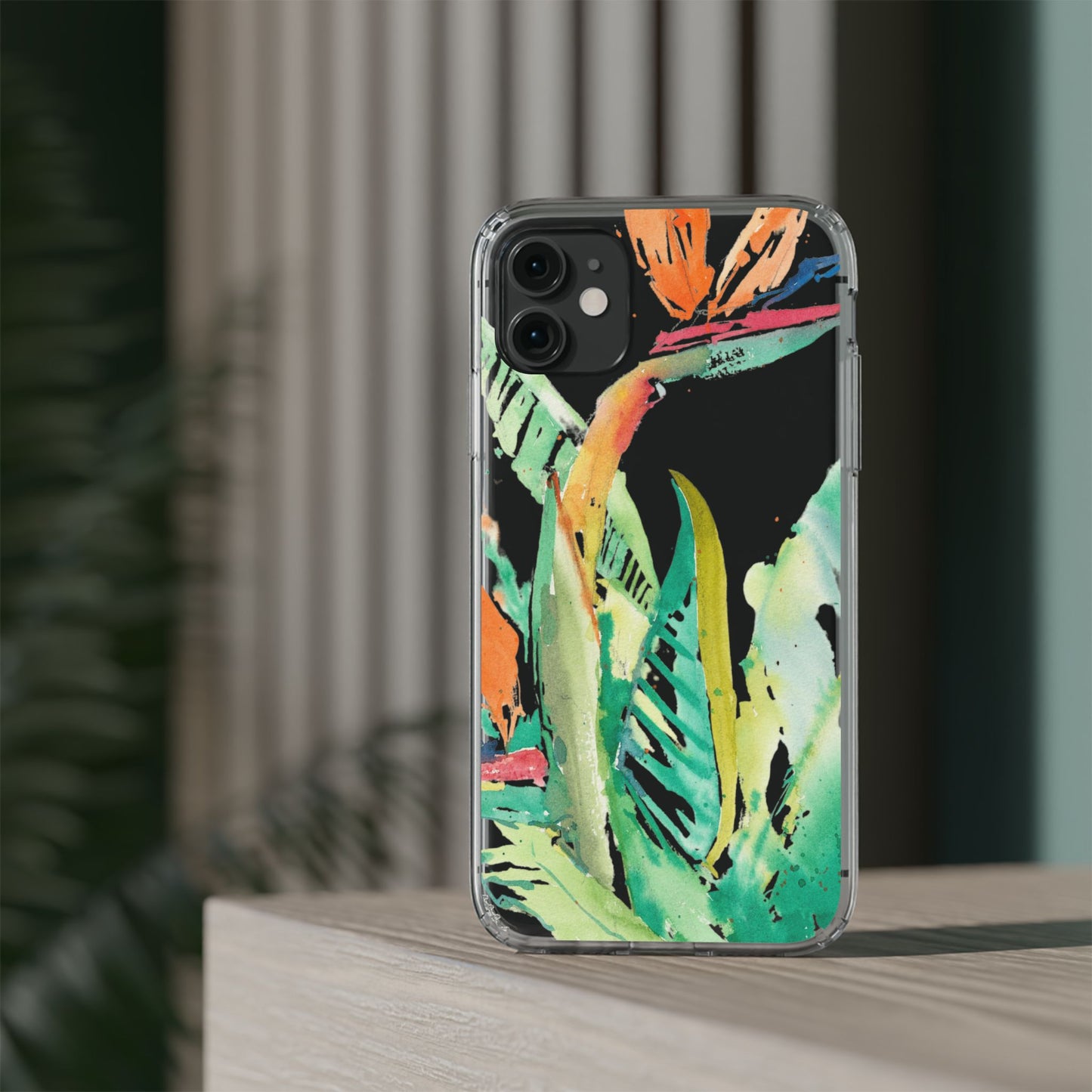 Another Day in Paradise Watercolor Clear Phone Case - Brooke Zitting, LLC