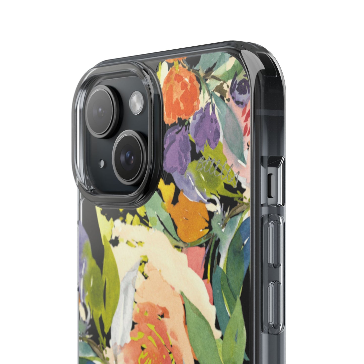 Clear Phone Case with Floral Blooms Design - Brooke Zitting, LLC