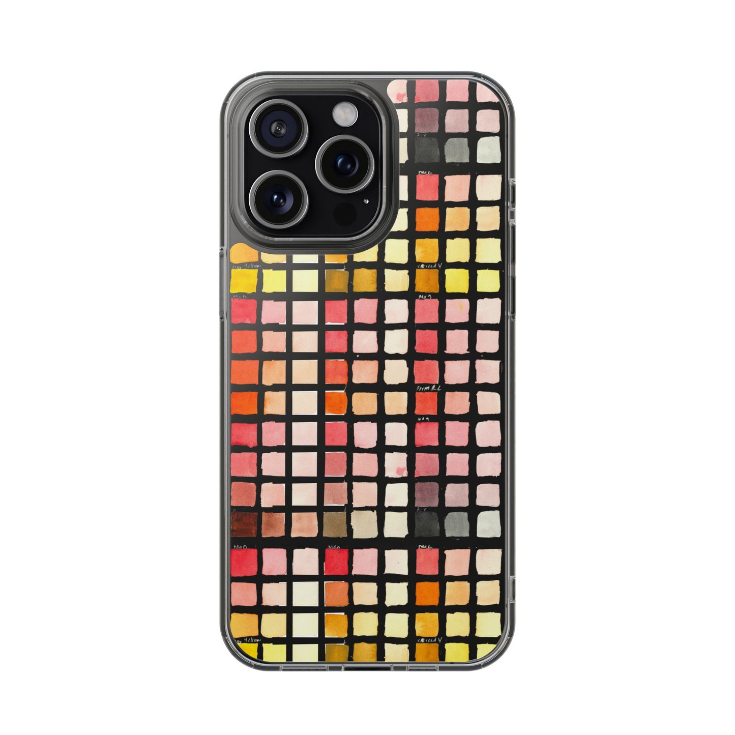 Watercolor Paint Swatches Clear Phone Case - Brooke Zitting, LLC