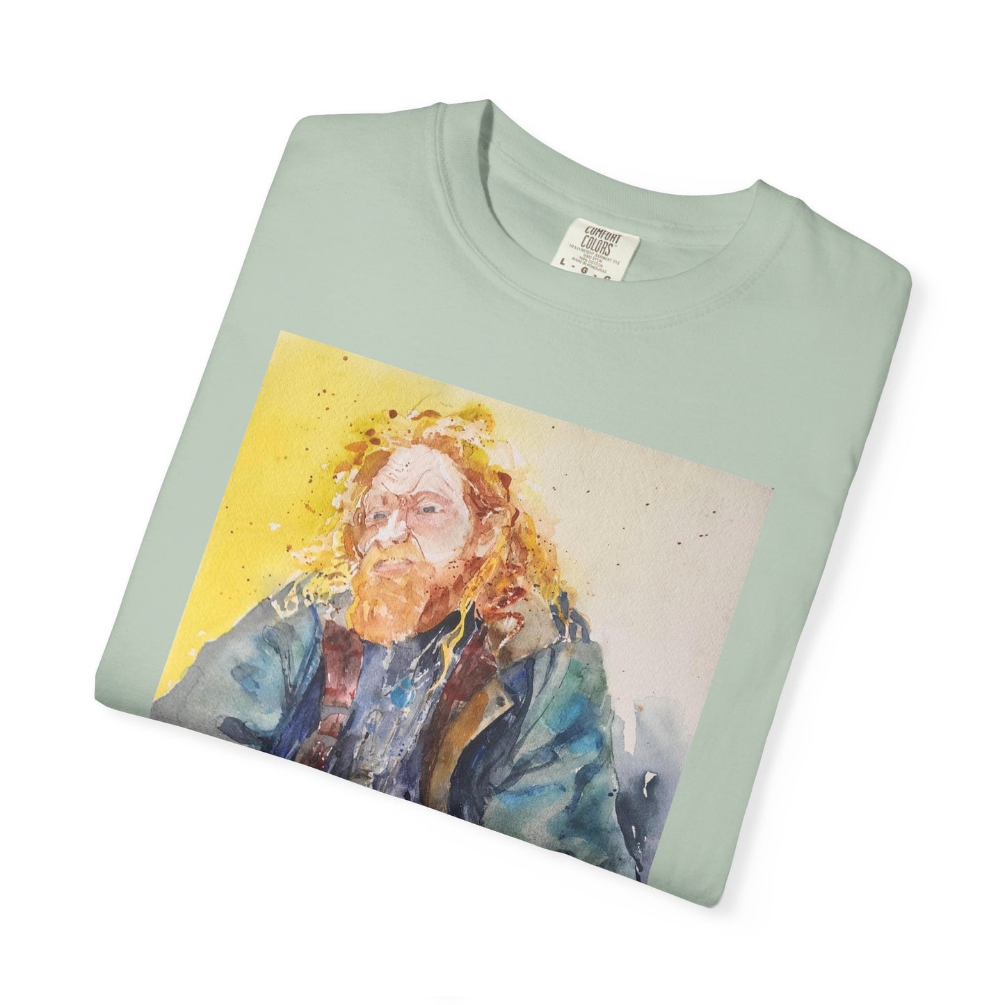 Artistic Unisex Garment-Dyed T-shirt, Vibrant Watercolor Design, Casual Wear, Artist Gift, Custom T-shirt