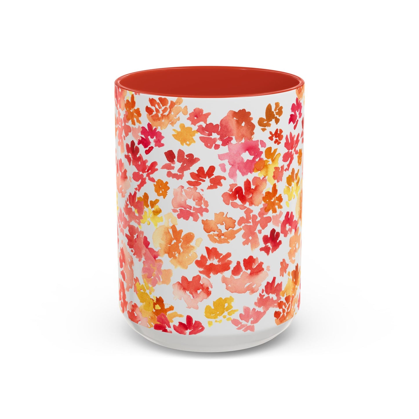 Posy Coffee Mug - Warm Floral Design (11oz, 15oz) - Brooke Zitting, LLC
