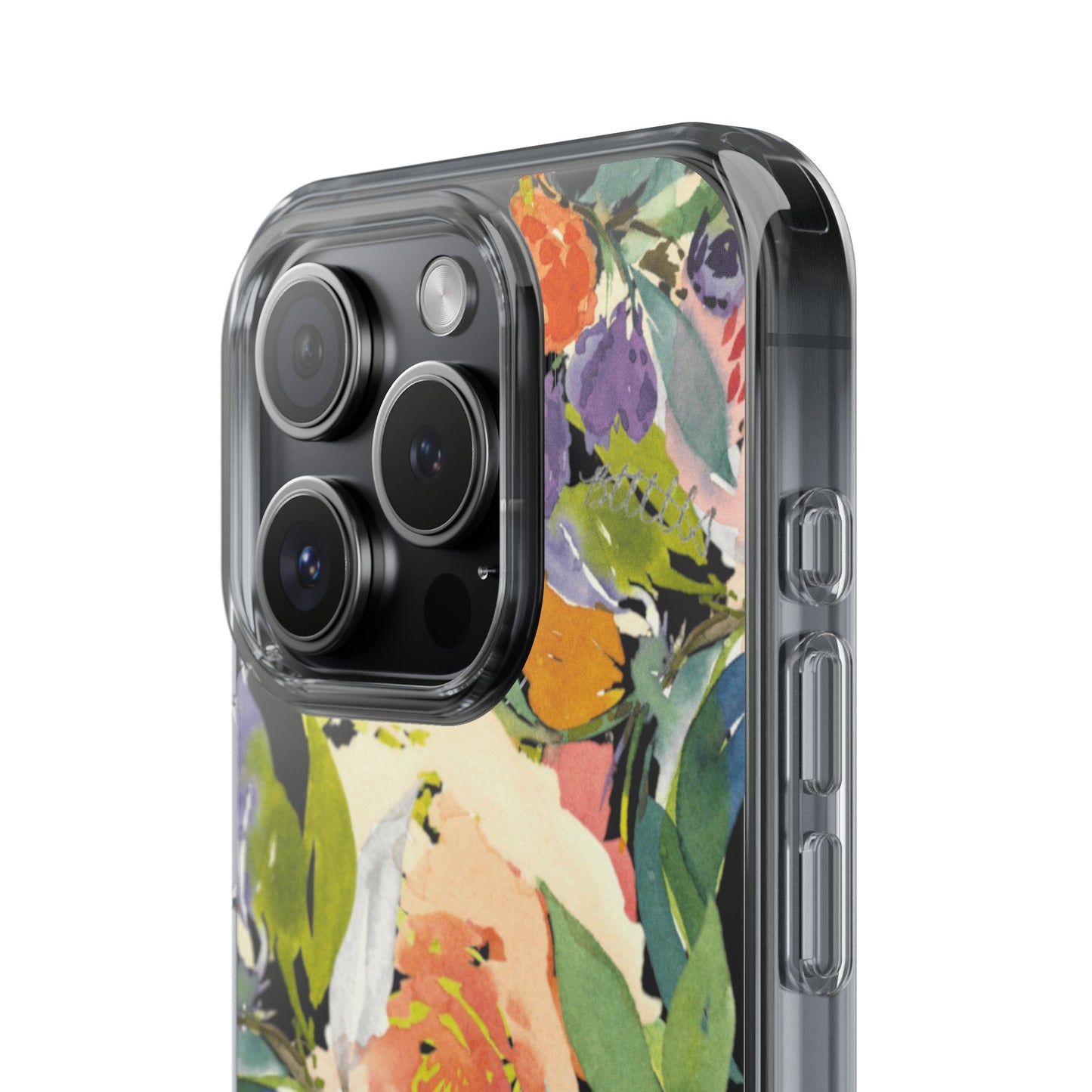 Clear Phone Case with Floral Blooms Design - Brooke Zitting, LLC