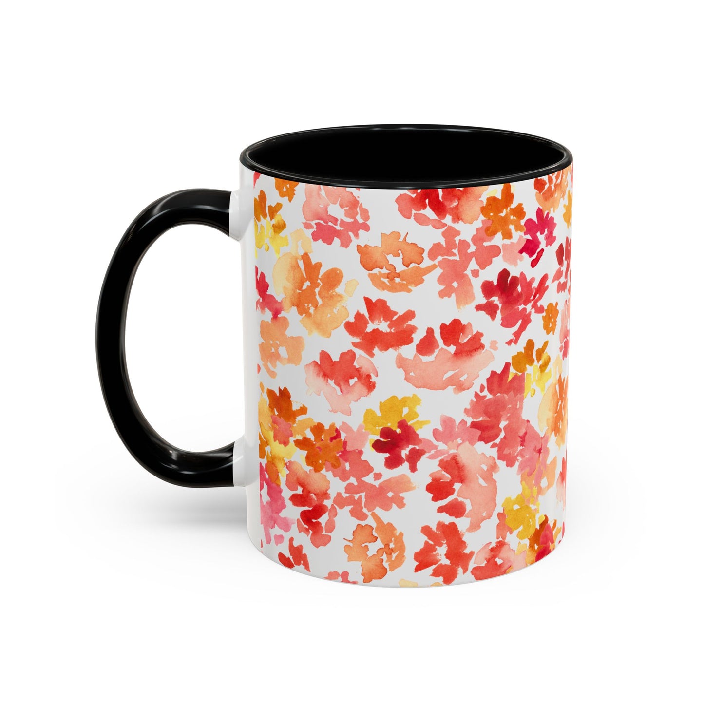Posy Coffee Mug - Warm Floral Design (11oz, 15oz) - Brooke Zitting, LLC