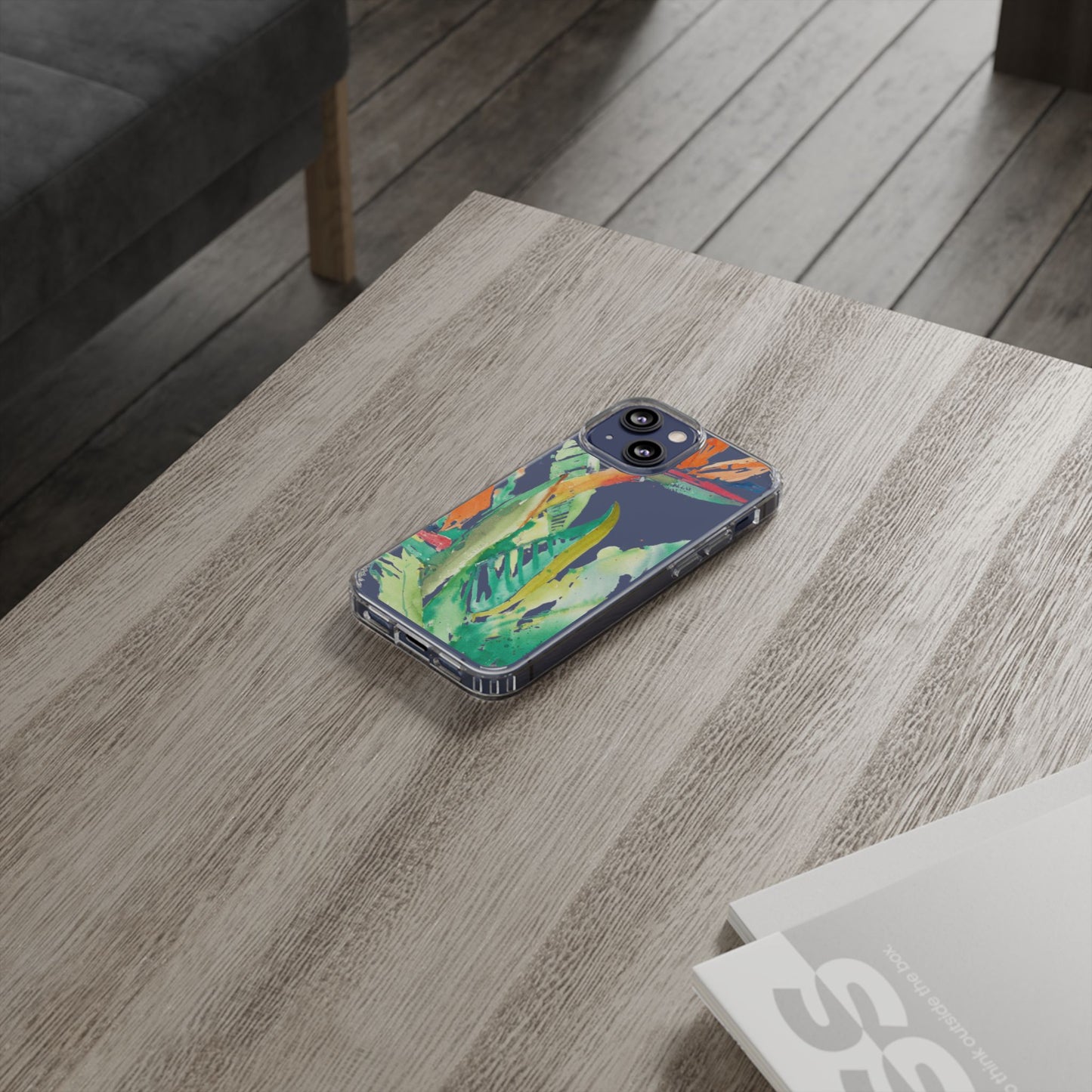 Another Day in Paradise Watercolor Clear Phone Case - Brooke Zitting, LLC