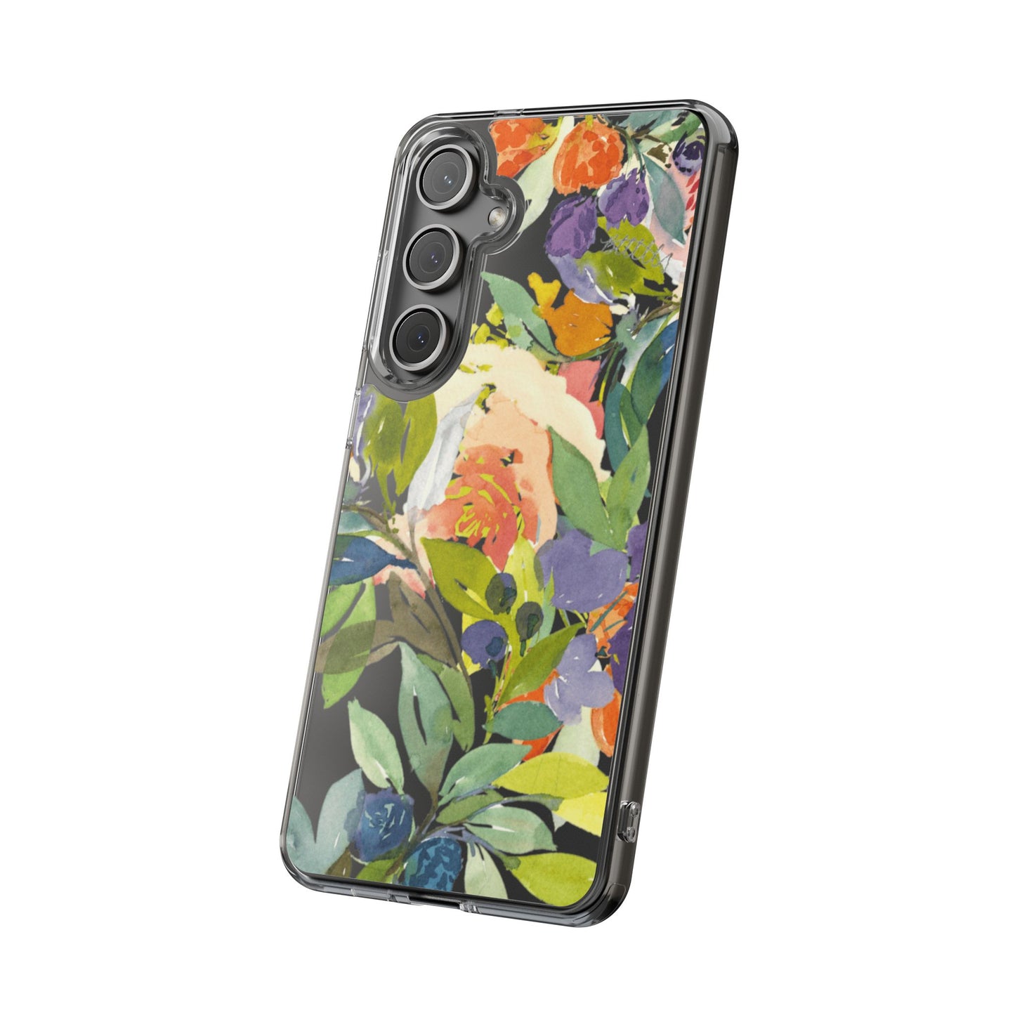 Clear Phone Case with Floral Blooms Design - Brooke Zitting, LLC