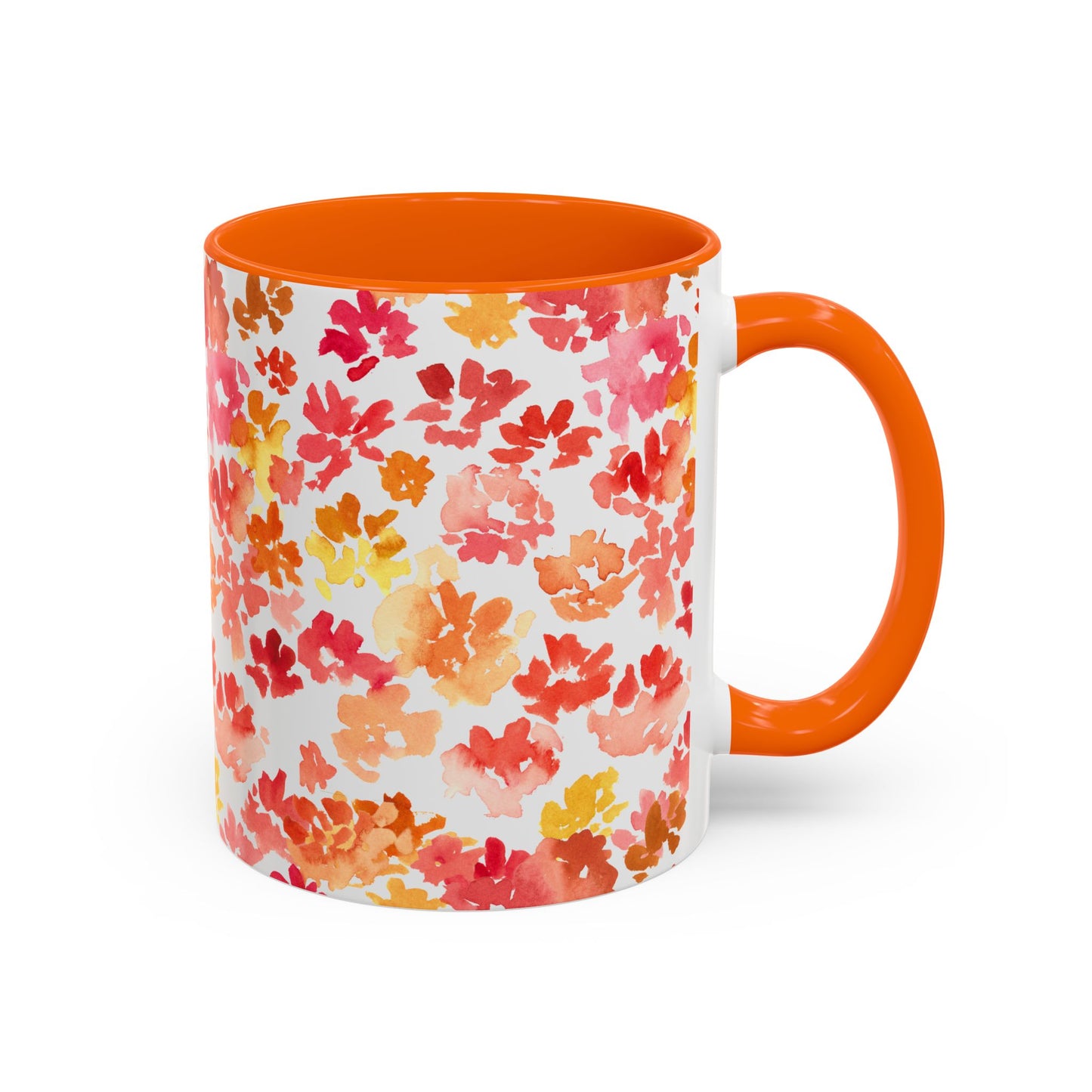 Posy Coffee Mug - Warm Floral Design (11oz, 15oz) - Brooke Zitting, LLC