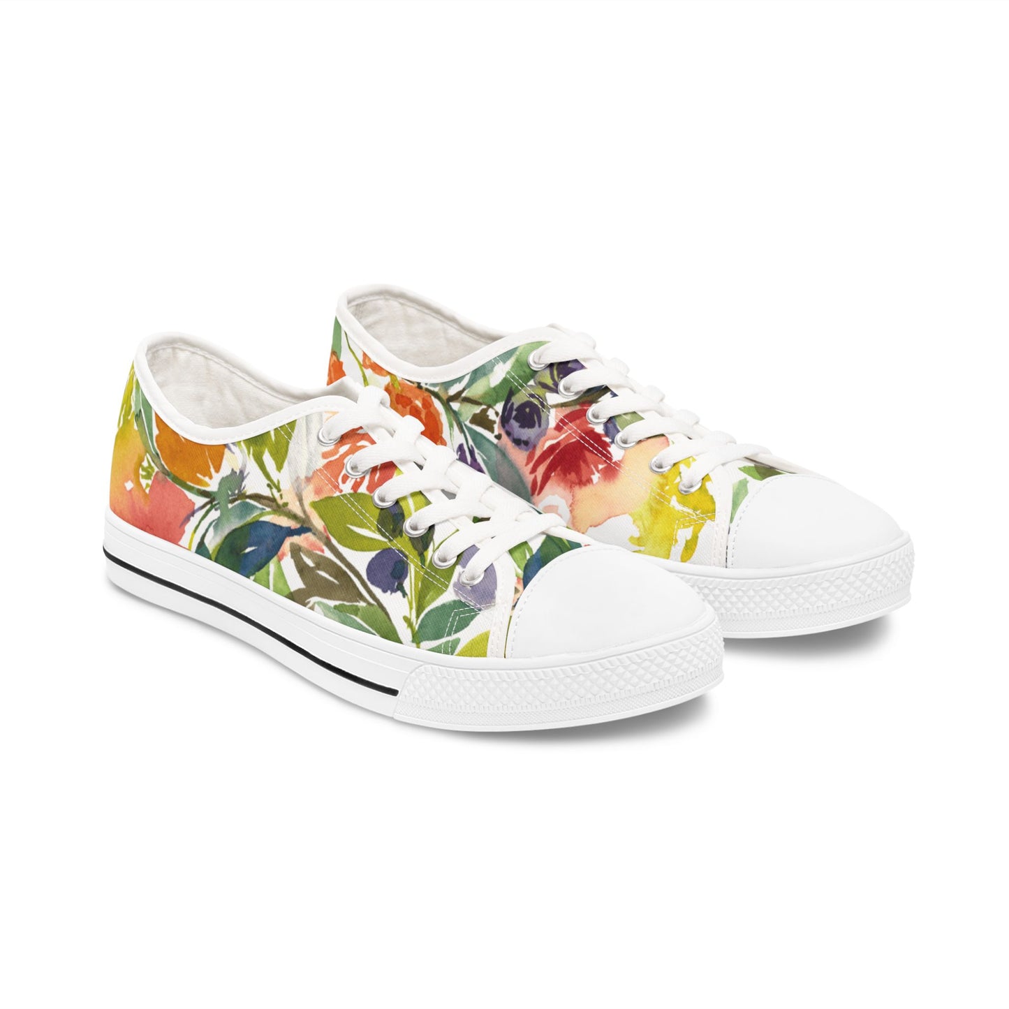 Petal Pop Casual Low-top Sneakers - The Perfect Gift for Her - Brooke Zitting, LLC
