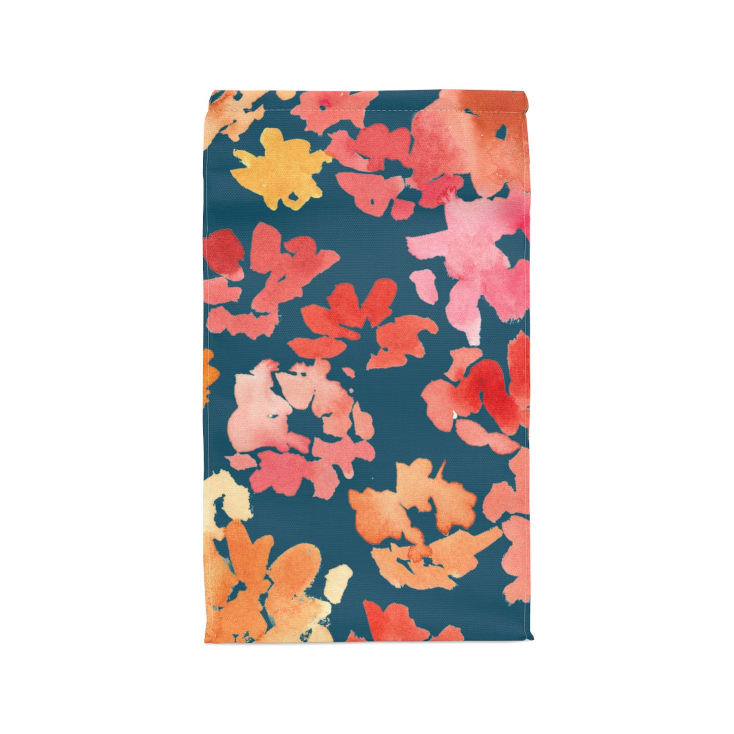Warm Posy Watercolor Design Lunch Bag – Insulated, Wipe-Clean, Eco-Friendly Tote for Daily Use - Brooke Zitting, LLC