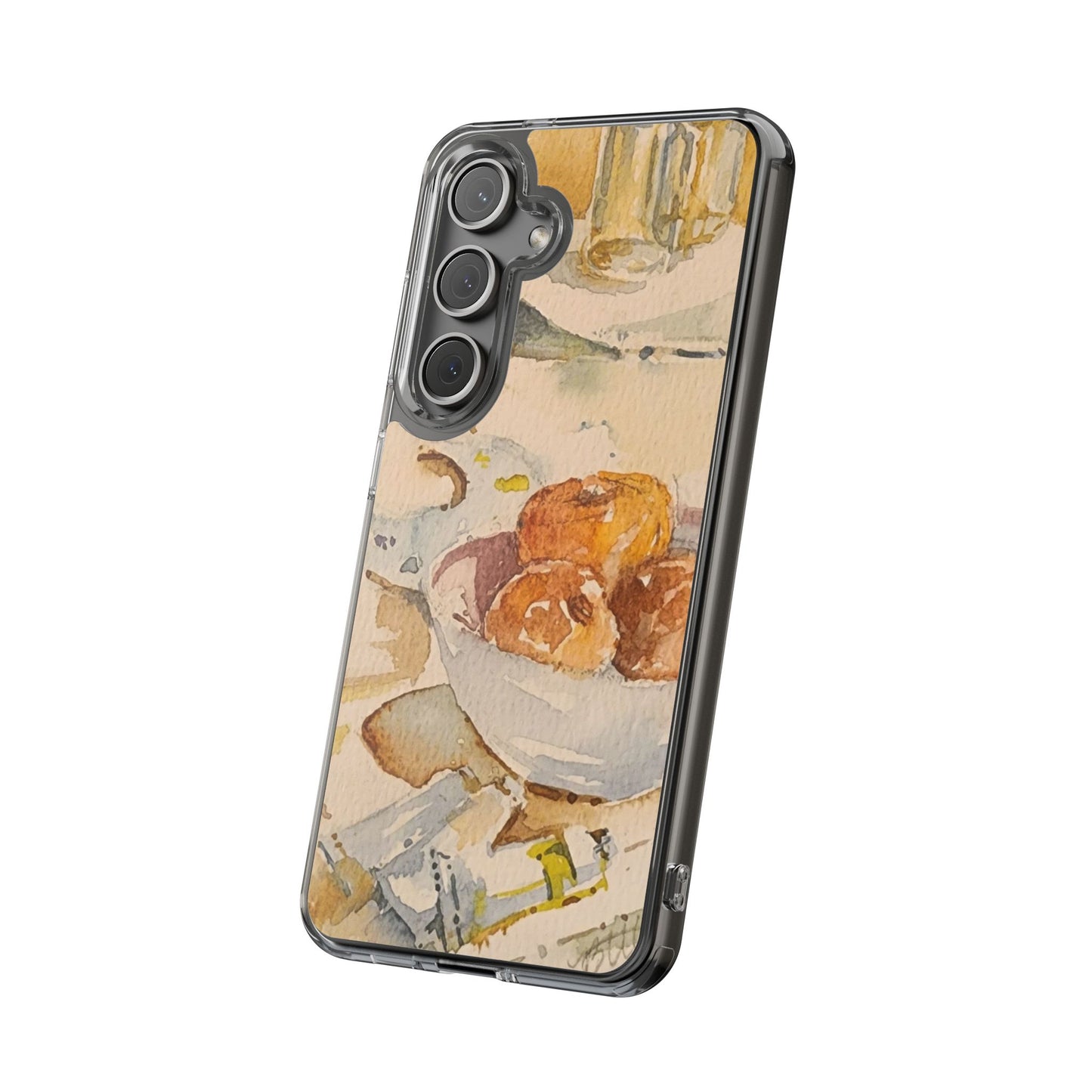 Watercolor Artist's Table Clear Phone Case - Brooke Zitting, LLC