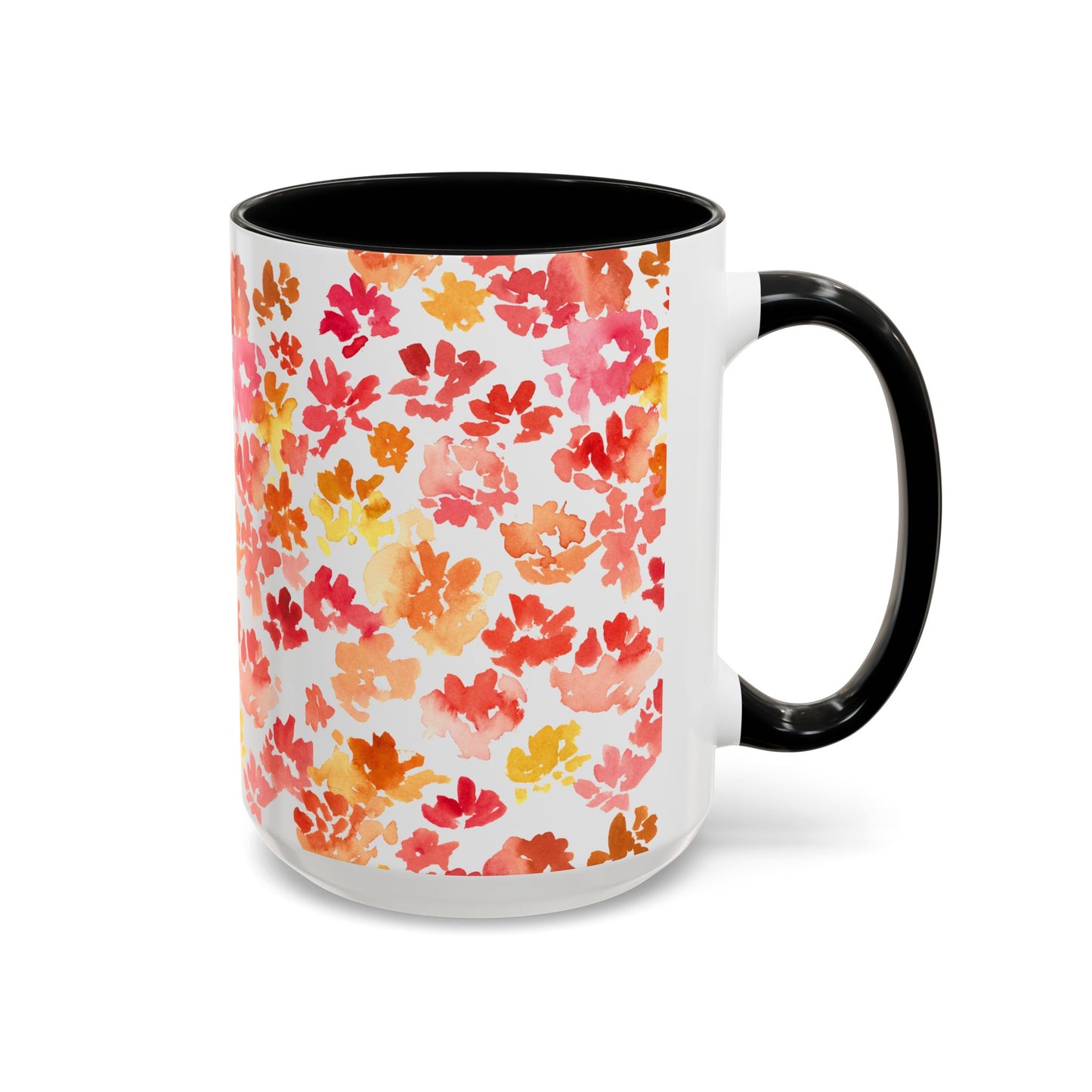 Posy Coffee Mug - Warm Floral Design (11oz, 15oz) - Brooke Zitting, LLC