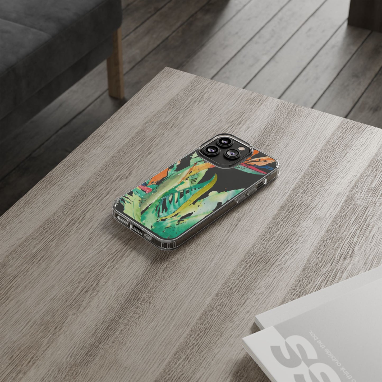 Another Day in Paradise Watercolor Clear Phone Case - Brooke Zitting, LLC