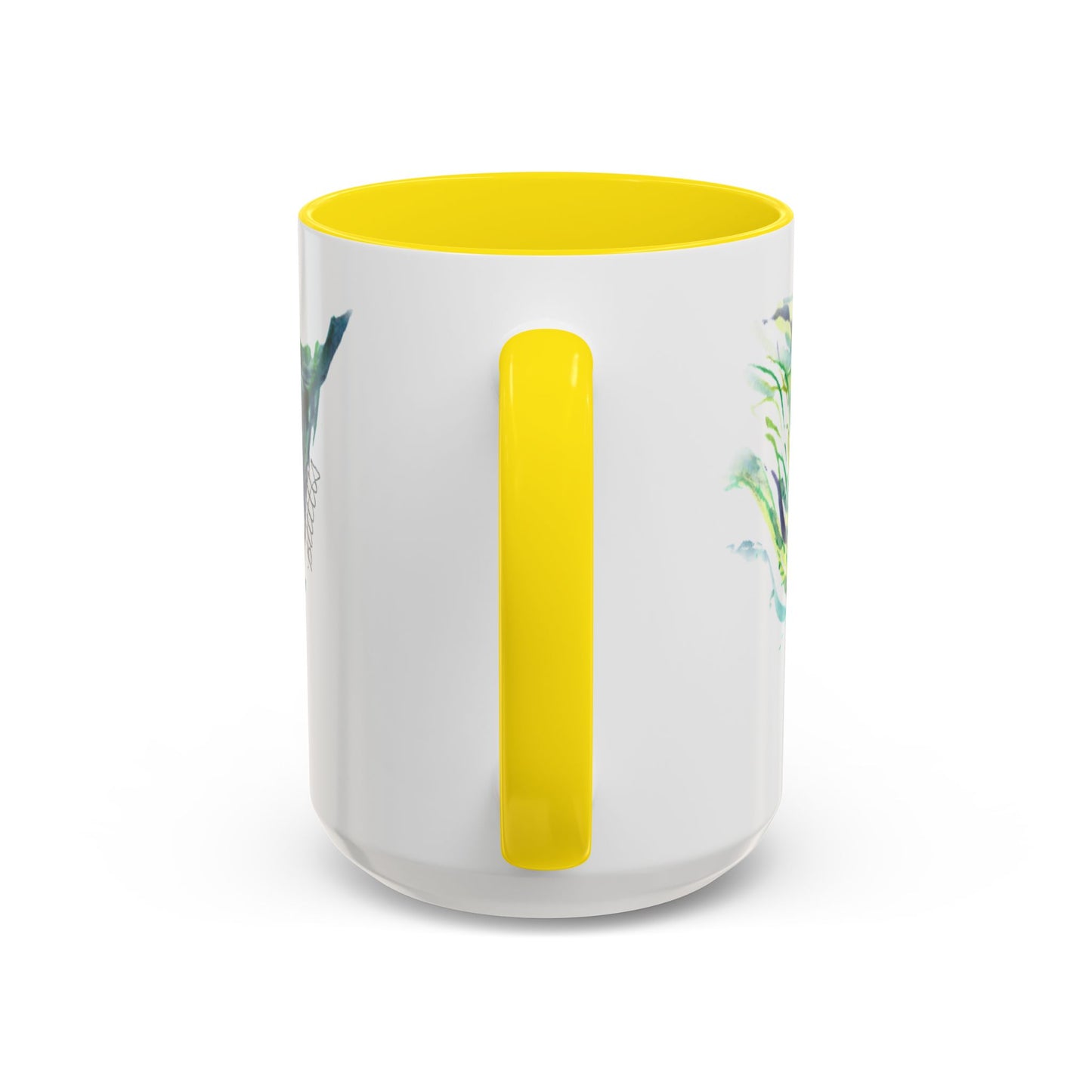 Light as a Feather Peacock Feather Accent Coffee Mug (11, 15oz) - Brooke Zitting, LLC
