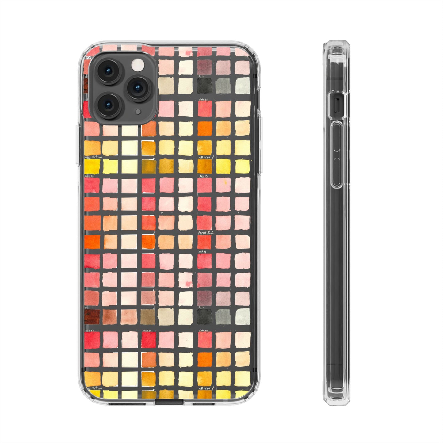 Watercolor Paint Swatches Clear Phone Case - Brooke Zitting, LLC