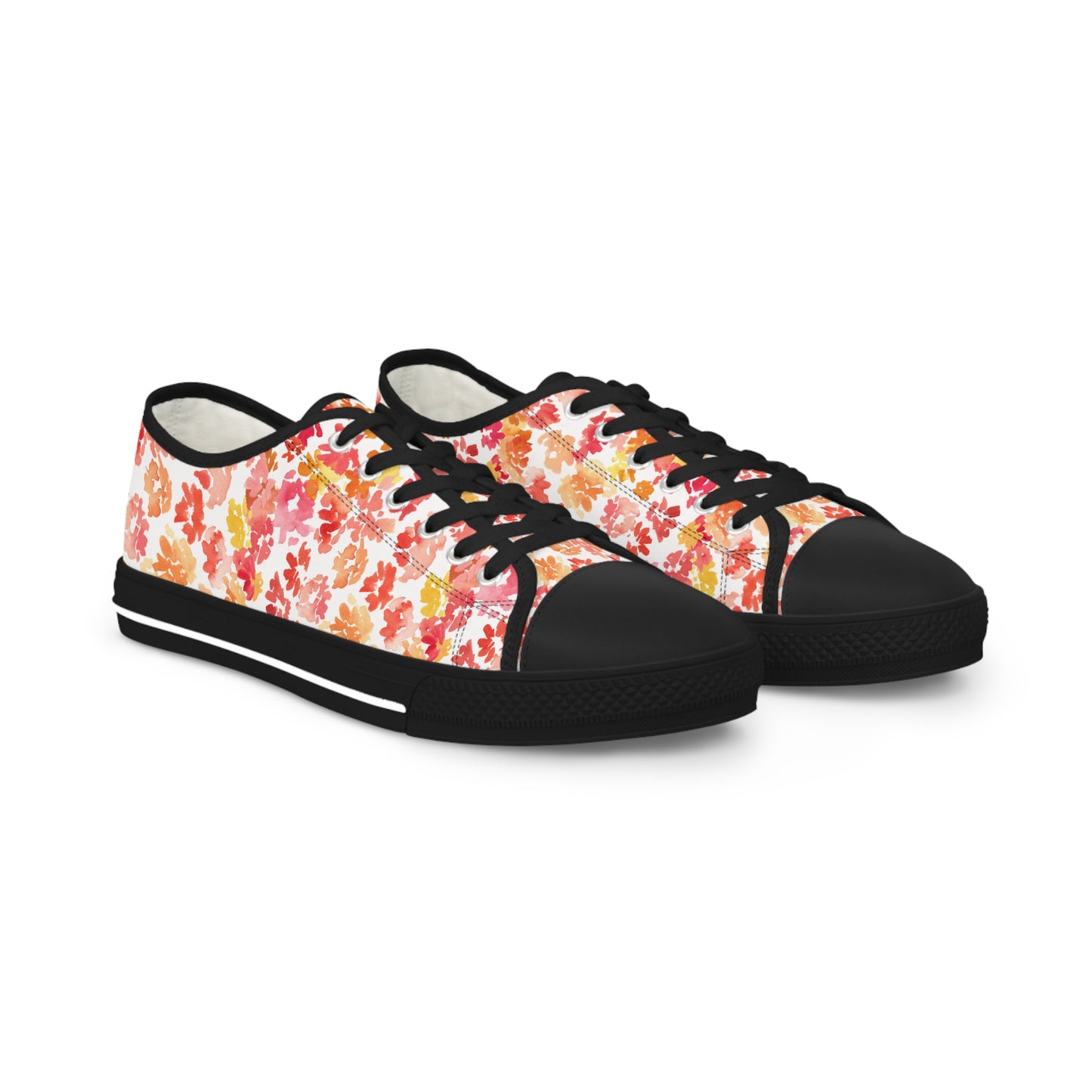 Watercolor Original Posy Low Top Sneakers – Unique Casual Shoes for All | Style & Gift Idea - Brooke Zitting, LLC