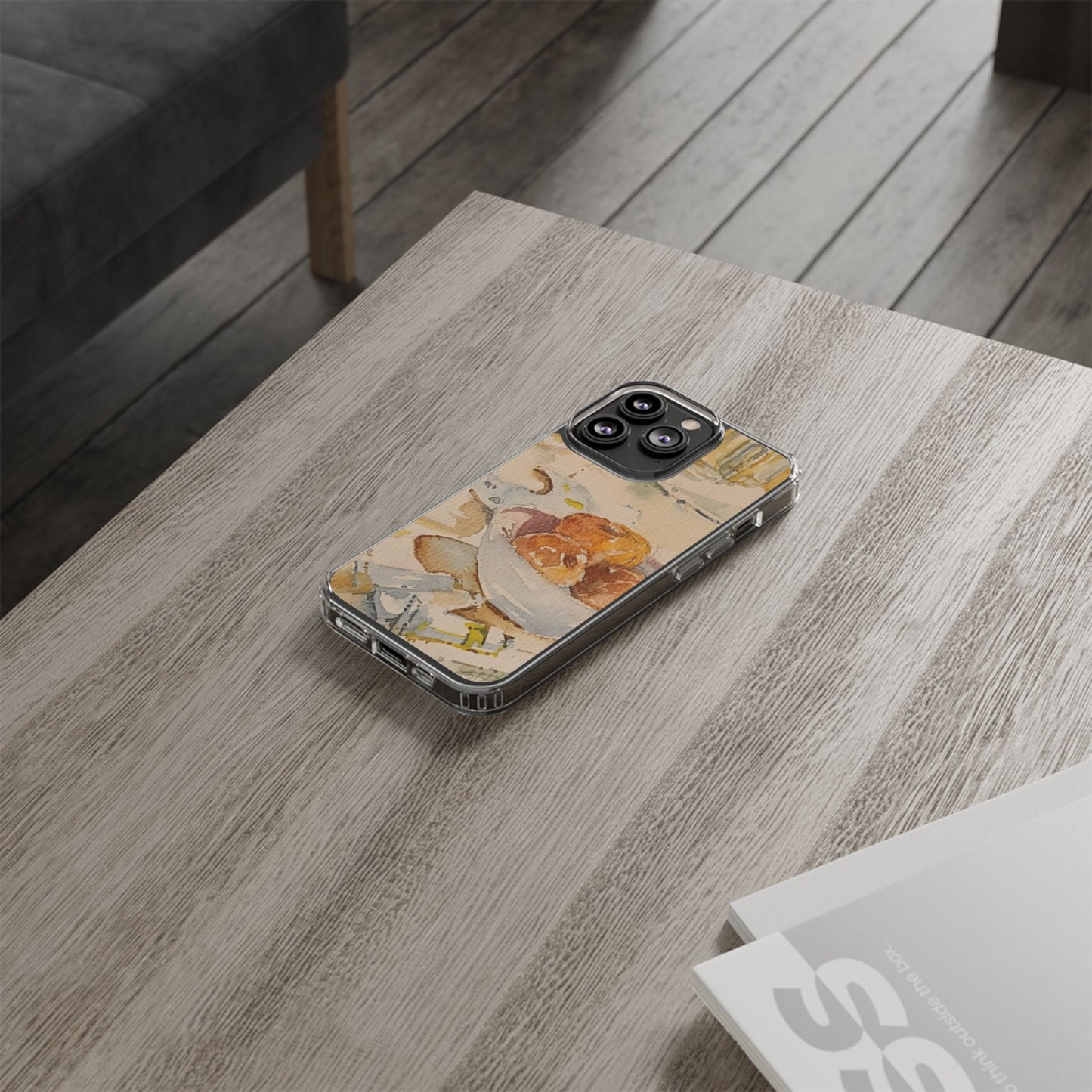 Watercolor Artist's Table Clear Phone Case - Brooke Zitting, LLC