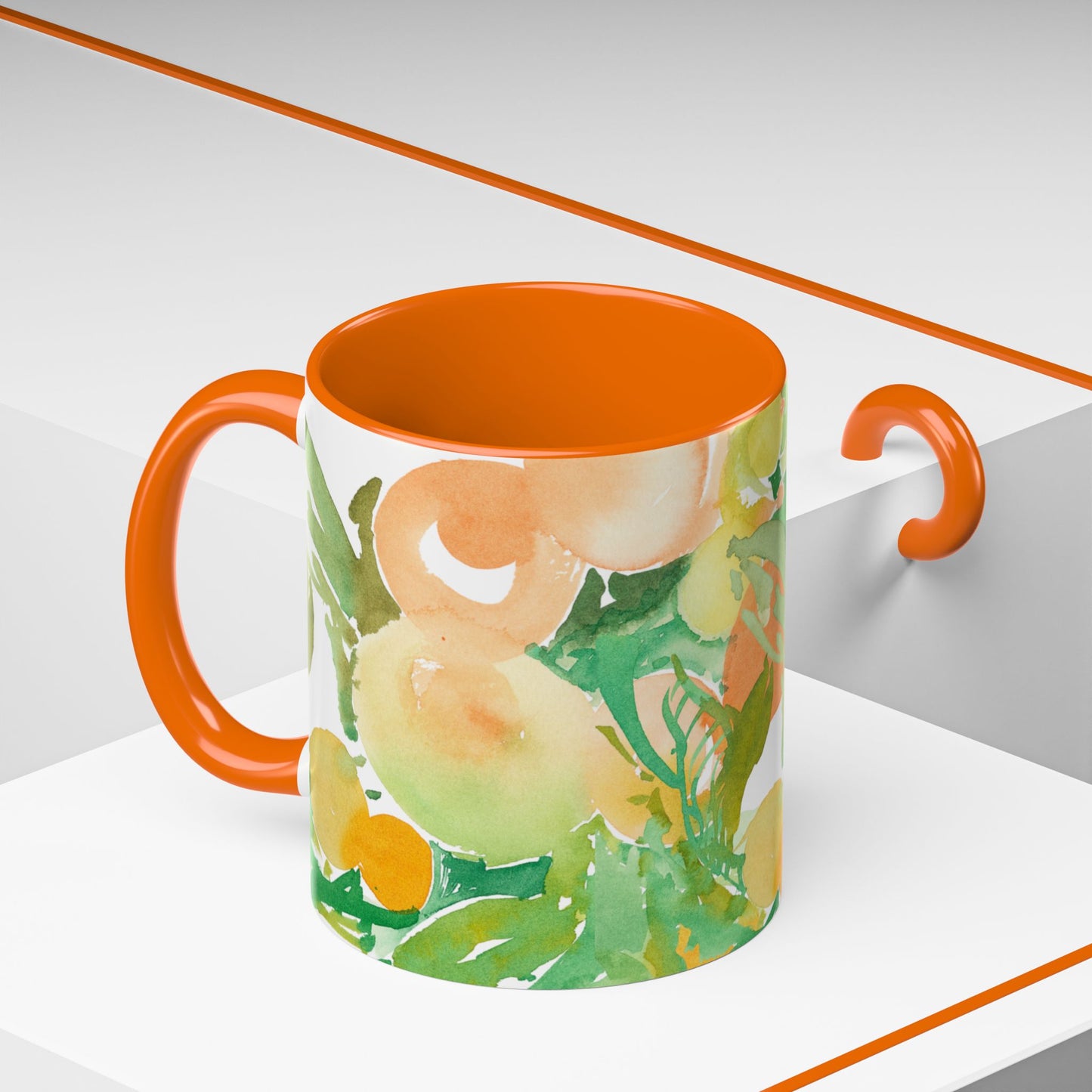 Citrus and Peaches Coffee Mug (11, 15oz) - Brooke Zitting, LLC