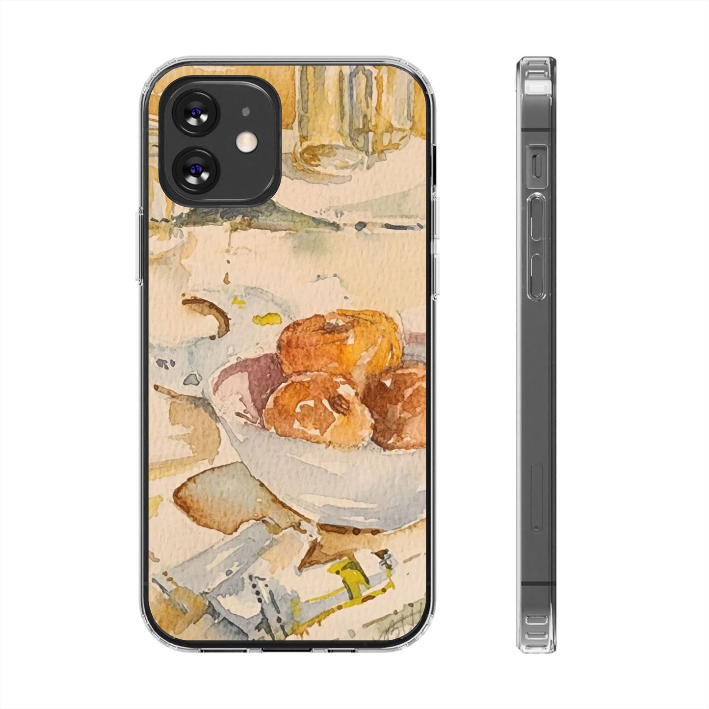 Watercolor Artist's Table Clear Phone Case - Brooke Zitting, LLC