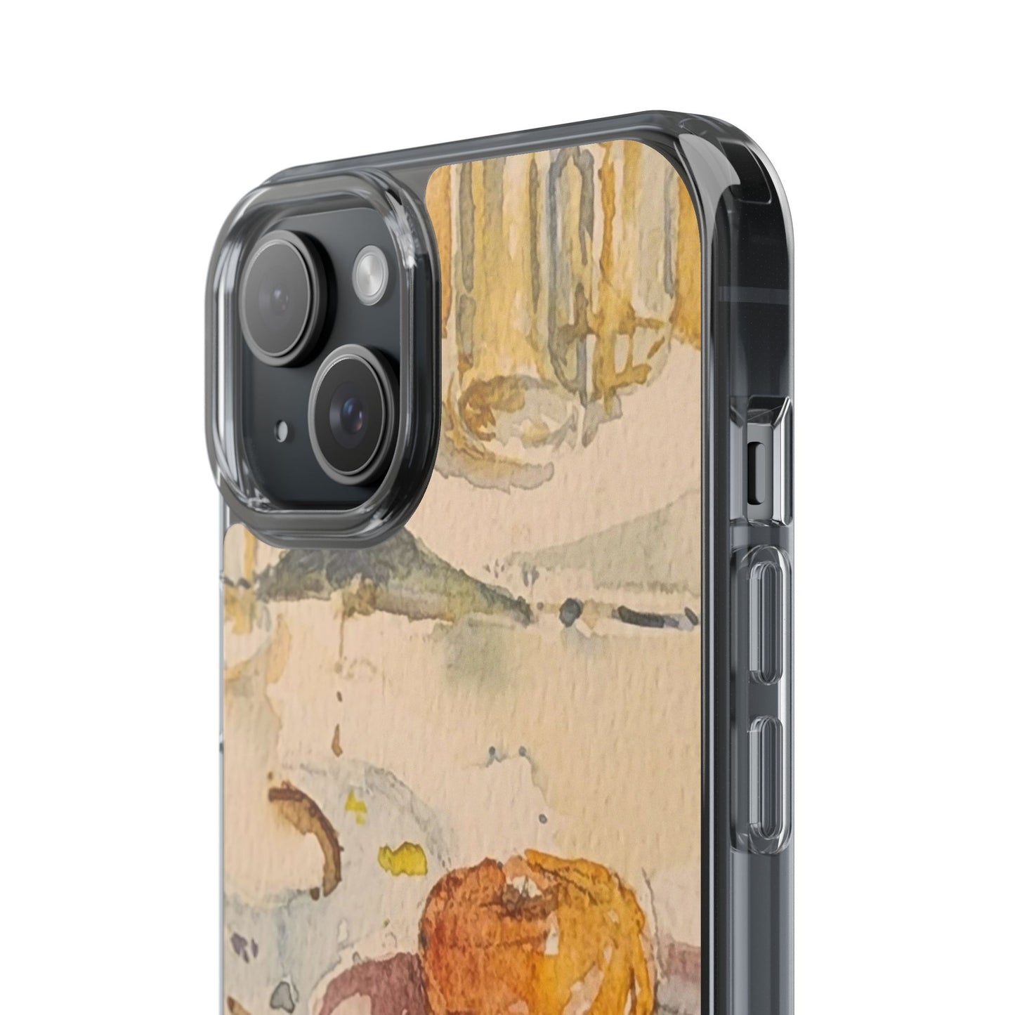 Watercolor Artist's Table Clear Phone Case - Brooke Zitting, LLC