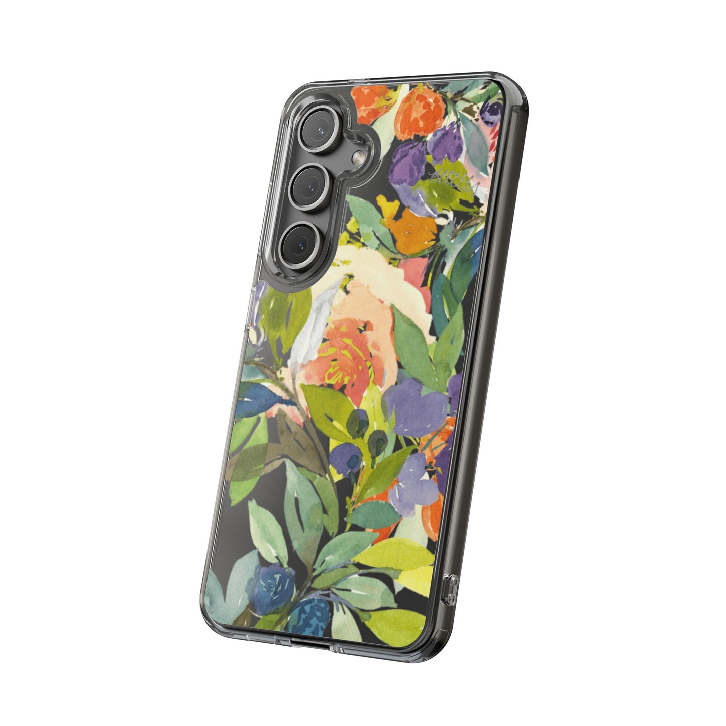 Clear Phone Case with Floral Blooms Design - Brooke Zitting, LLC