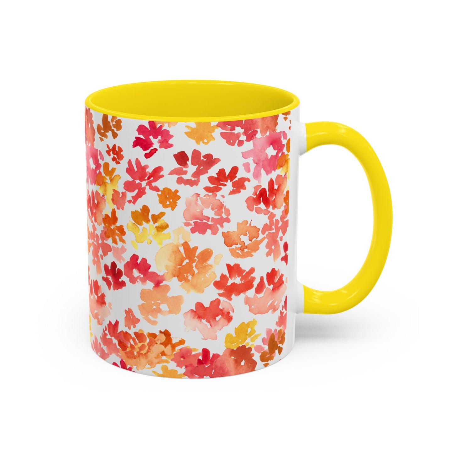 Posy Coffee Mug - Warm Floral Design (11oz, 15oz) - Brooke Zitting, LLC