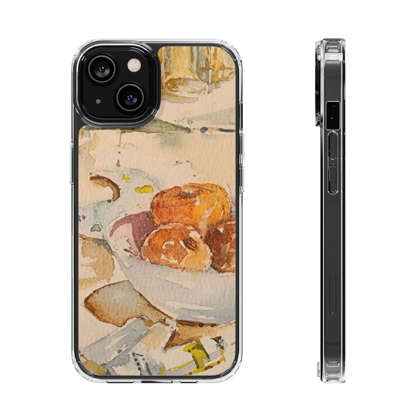 Watercolor Artist's Table Clear Phone Case - Brooke Zitting, LLC
