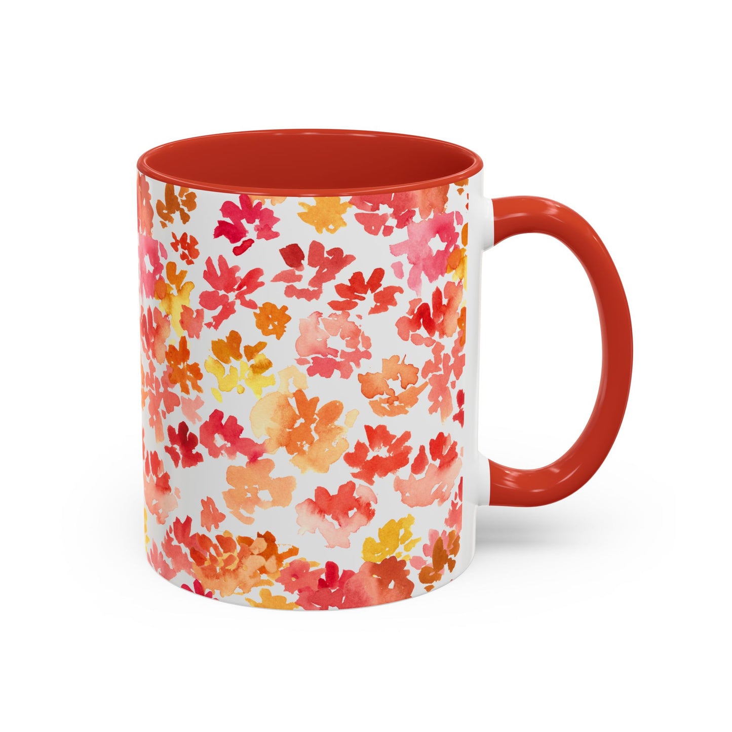 Posy Coffee Mug - Warm Floral Design (11oz, 15oz) - Brooke Zitting, LLC