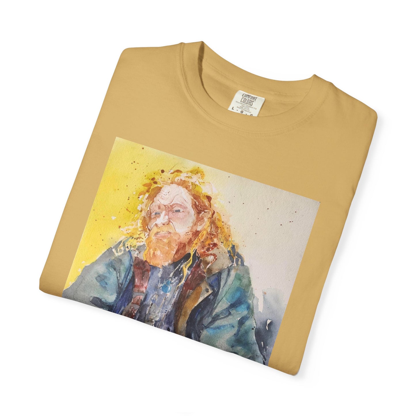 Artistic Unisex Garment-Dyed T-shirt, Vibrant Watercolor Design, Casual Wear, Artist Gift, Custom T-shirt