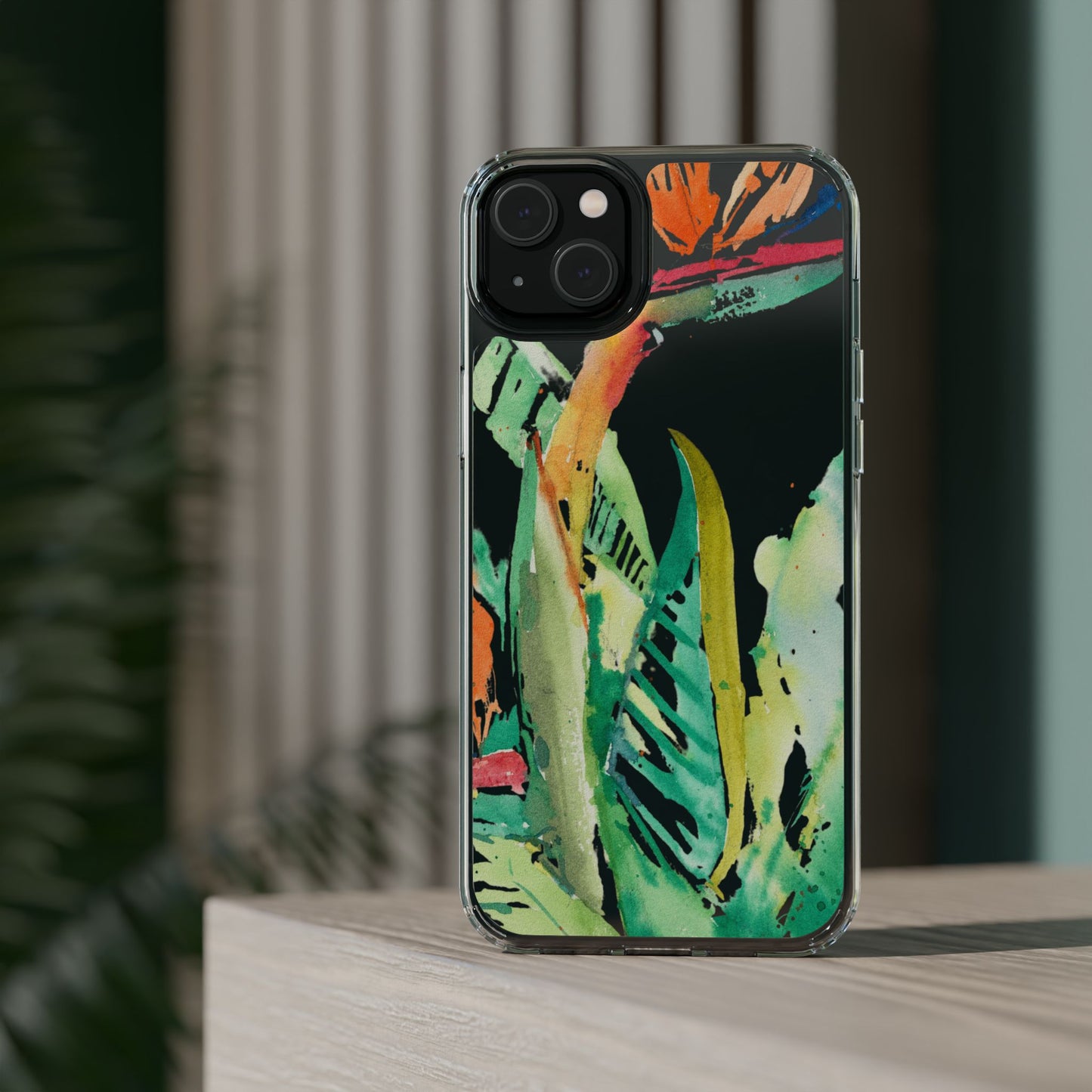 Another Day in Paradise Watercolor Clear Phone Case - Brooke Zitting, LLC