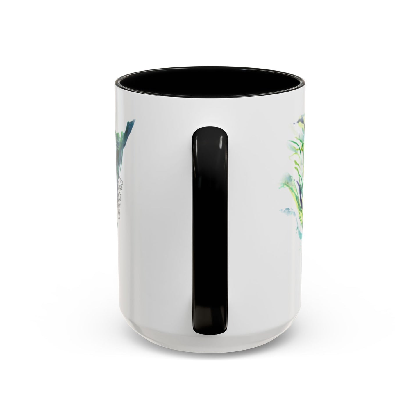 Light as a Feather Peacock Feather Accent Coffee Mug (11, 15oz) - Brooke Zitting, LLC