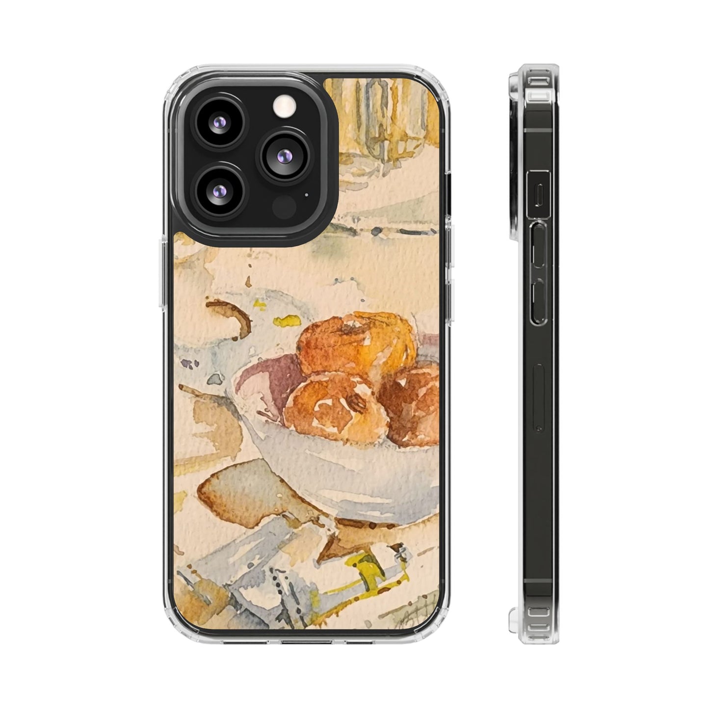 Watercolor Artist's Table Clear Phone Case - Brooke Zitting, LLC