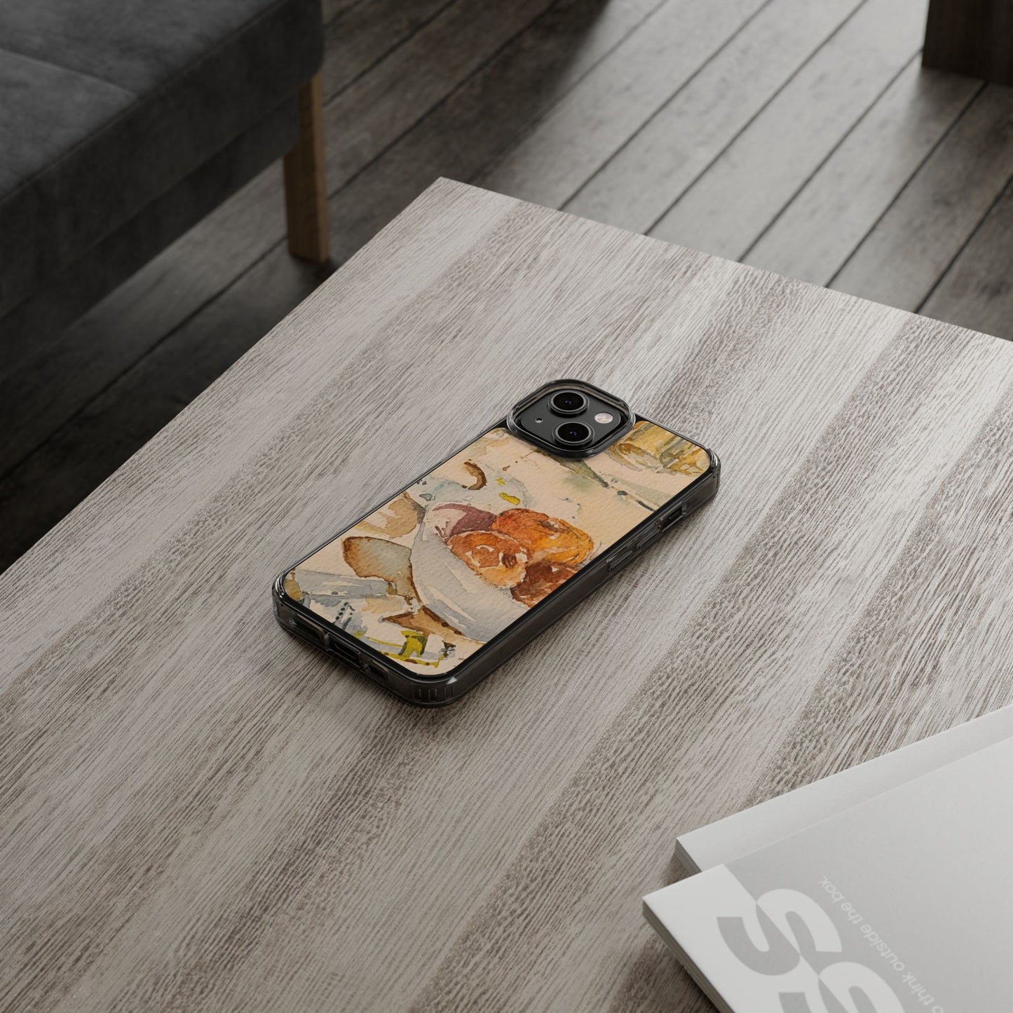 Watercolor Artist's Table Clear Phone Case - Brooke Zitting, LLC