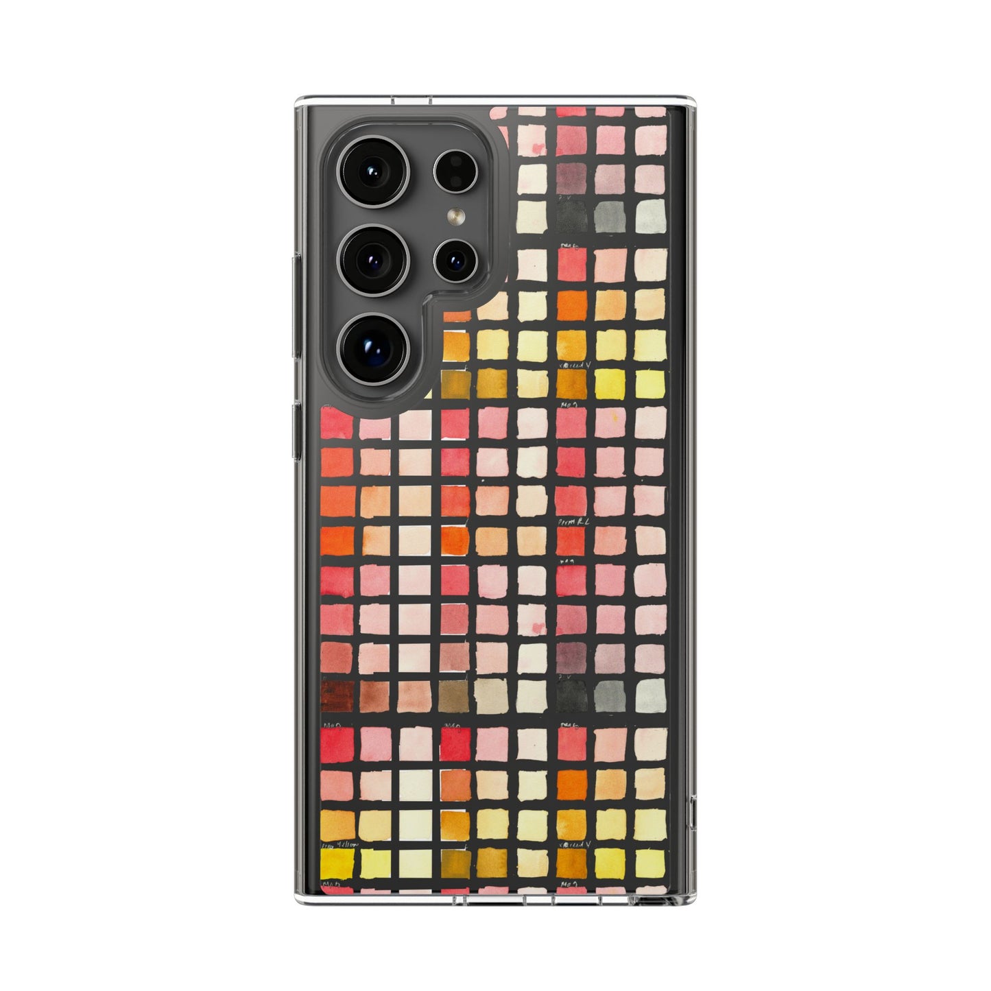 Watercolor Paint Swatches Clear Phone Case - Brooke Zitting, LLC