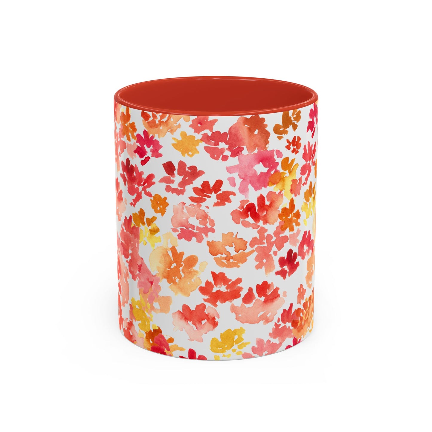 Posy Coffee Mug - Warm Floral Design (11oz, 15oz) - Brooke Zitting, LLC
