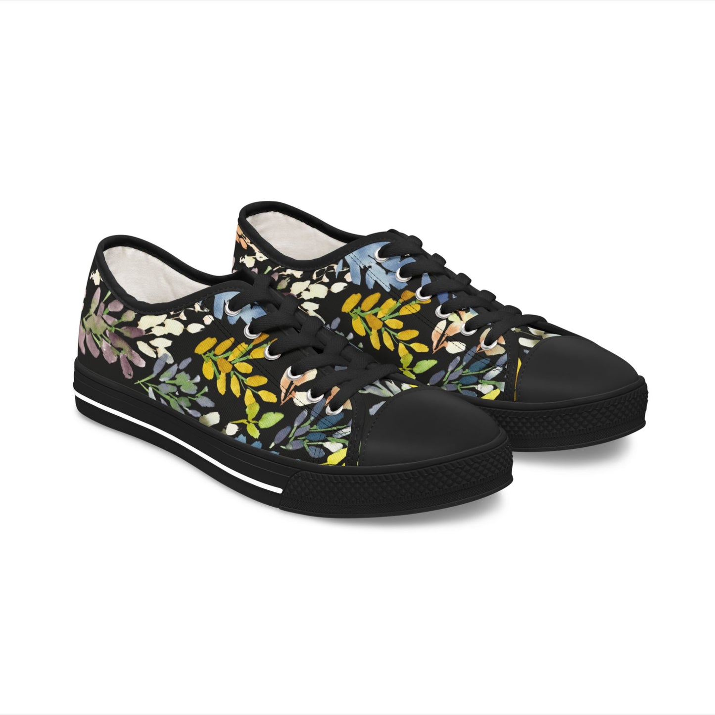 Fresh Willow Bud Low Top Sneakers – Stylish Shoes for All | Unique Gift Idea - Brooke Zitting, LLC