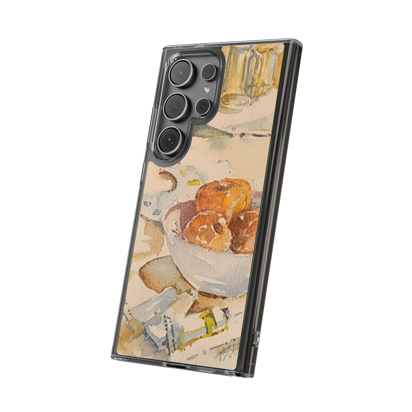 Watercolor Artist's Table Clear Phone Case - Brooke Zitting, LLC