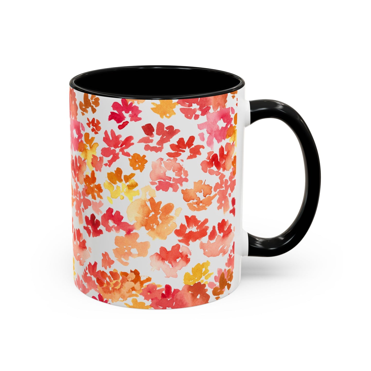 Posy Coffee Mug - Warm Floral Design (11oz, 15oz) - Brooke Zitting, LLC