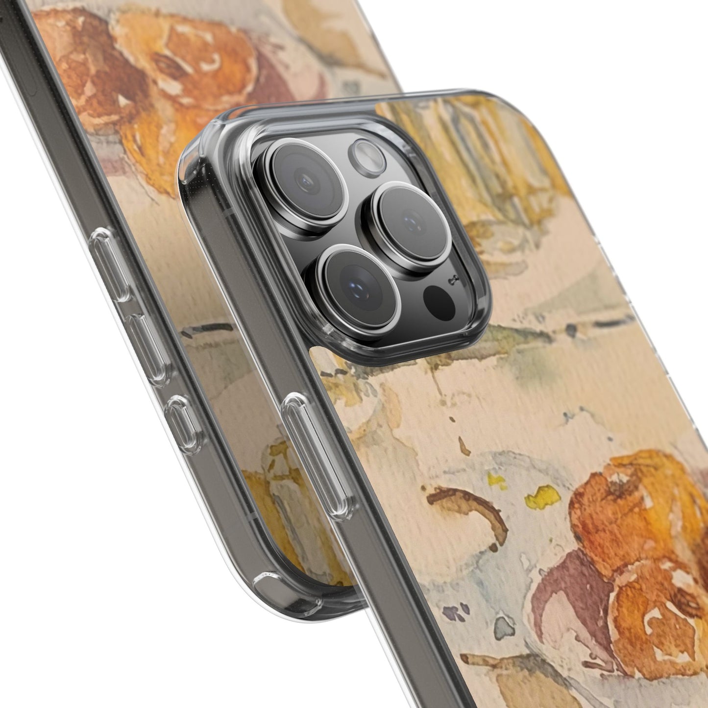 Watercolor Artist's Table Clear Phone Case - Brooke Zitting, LLC