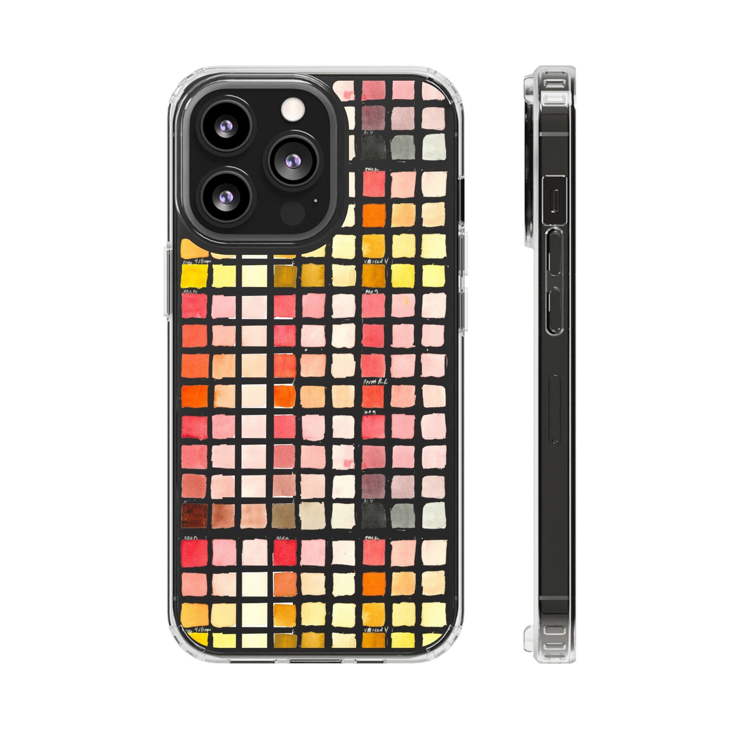 Watercolor Paint Swatches Clear Phone Case - Brooke Zitting, LLC