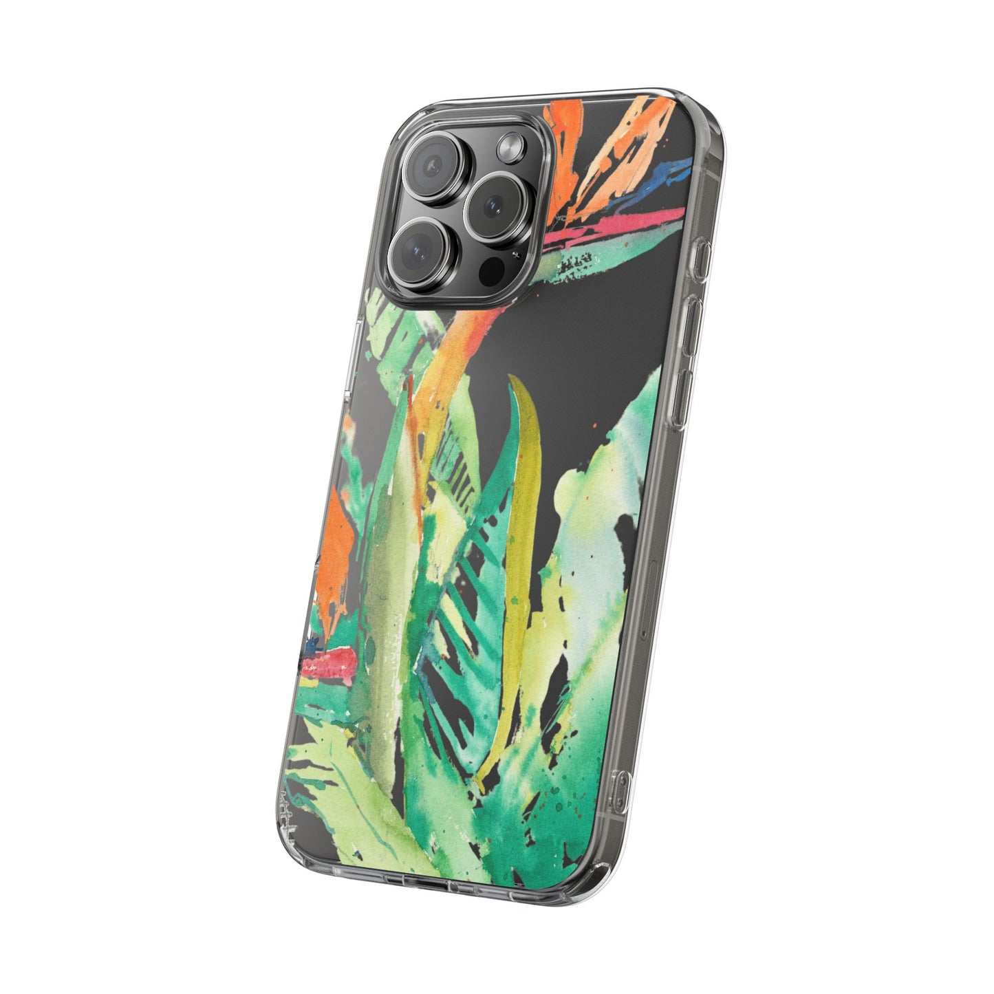 Another Day in Paradise Watercolor Clear Phone Case - Brooke Zitting, LLC