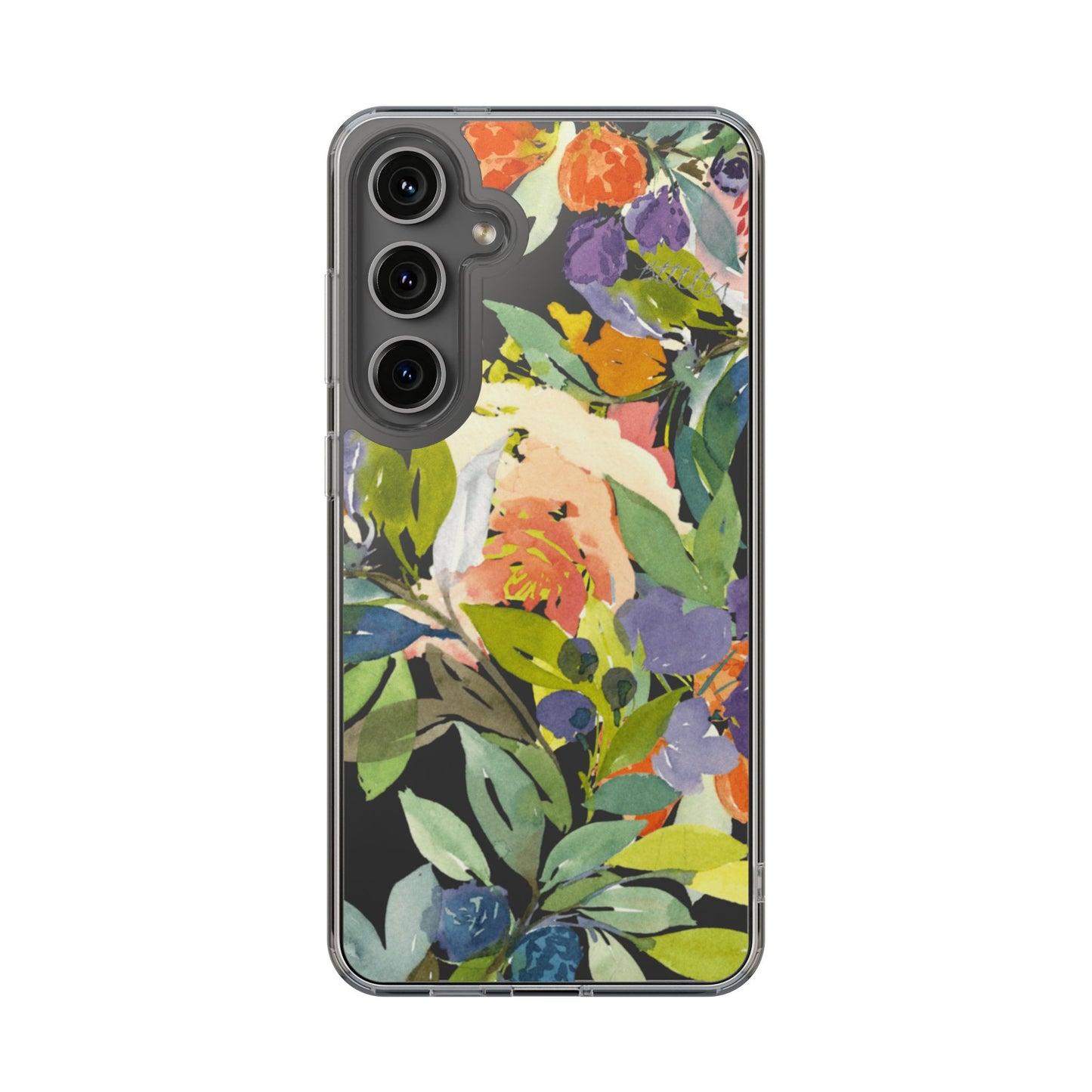 Clear Phone Case with Floral Blooms Design - Brooke Zitting, LLC