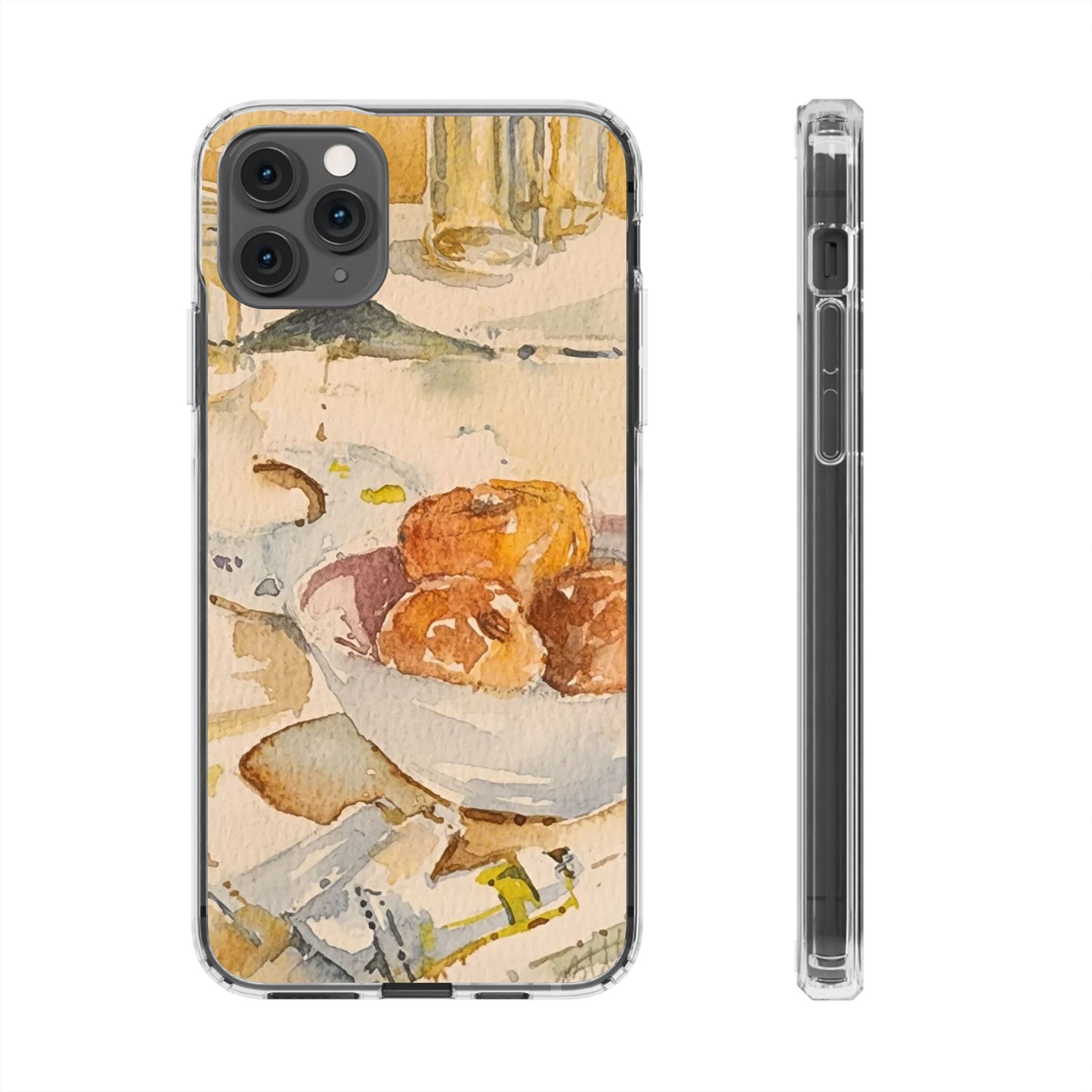 Watercolor Artist's Table Clear Phone Case - Brooke Zitting, LLC