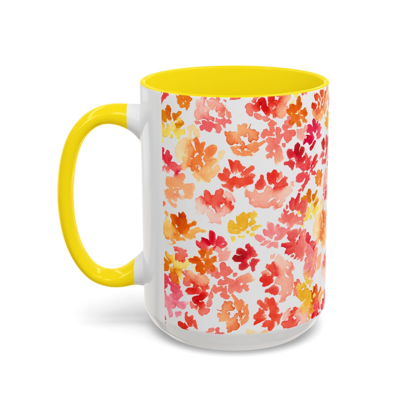 Posy Coffee Mug - Warm Floral Design (11oz, 15oz) - Brooke Zitting, LLC