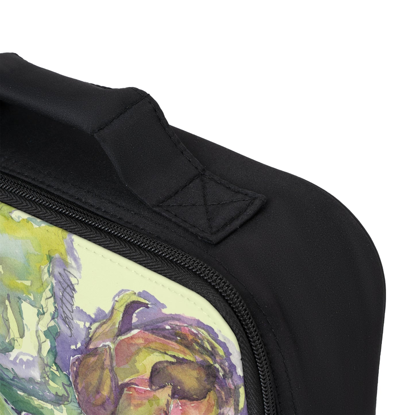Italian Artichoke Watercolor Design Lunch Bag – Eco-Friendly Tote for School, Work, Picnics & Beach - Brooke Zitting, LLC