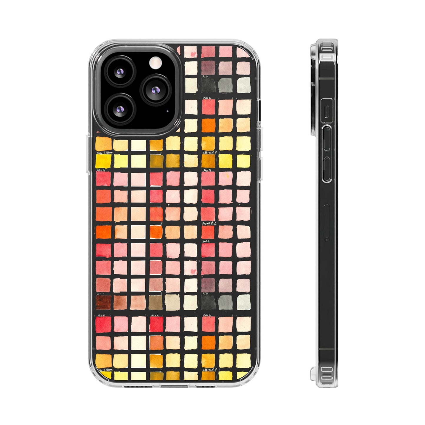 Watercolor Paint Swatches Clear Phone Case - Brooke Zitting, LLC