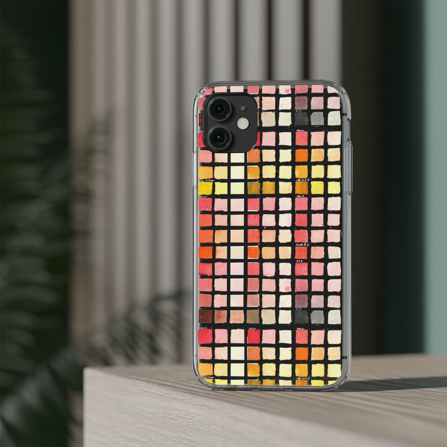 Watercolor Paint Swatches Clear Phone Case - Brooke Zitting, LLC