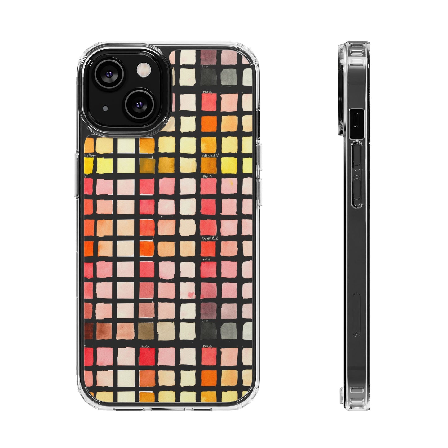Watercolor Paint Swatches Clear Phone Case - Brooke Zitting, LLC